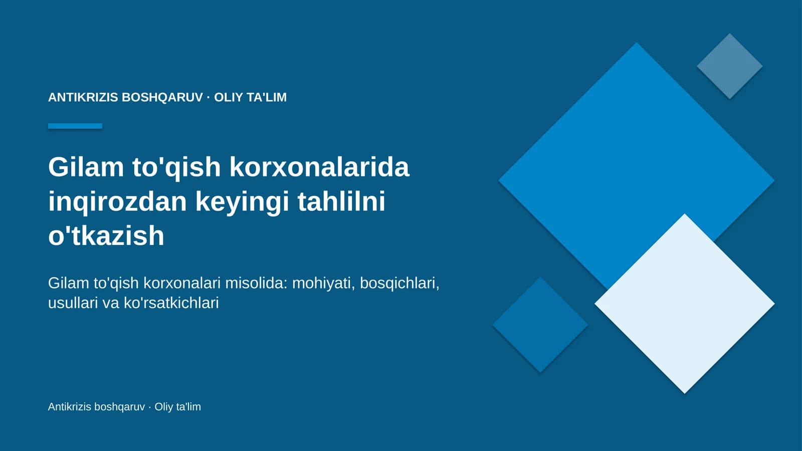 gilam to'qish korxonalarida inqirozdan keyingi tahlilni o'tkazish 5705