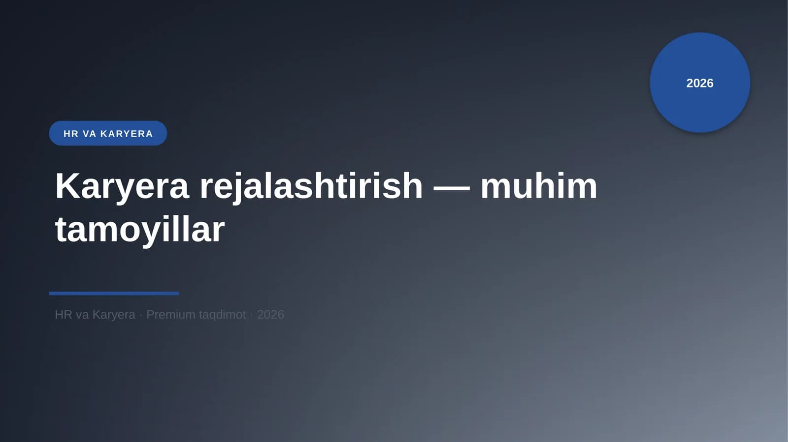 Karyera rejalashtirish
