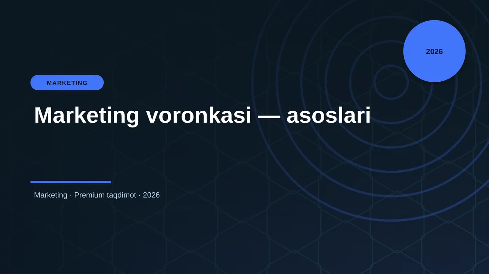 Marketing voronkasi — asoslari