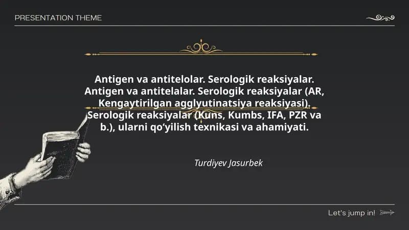 Antigen va Antitelolar