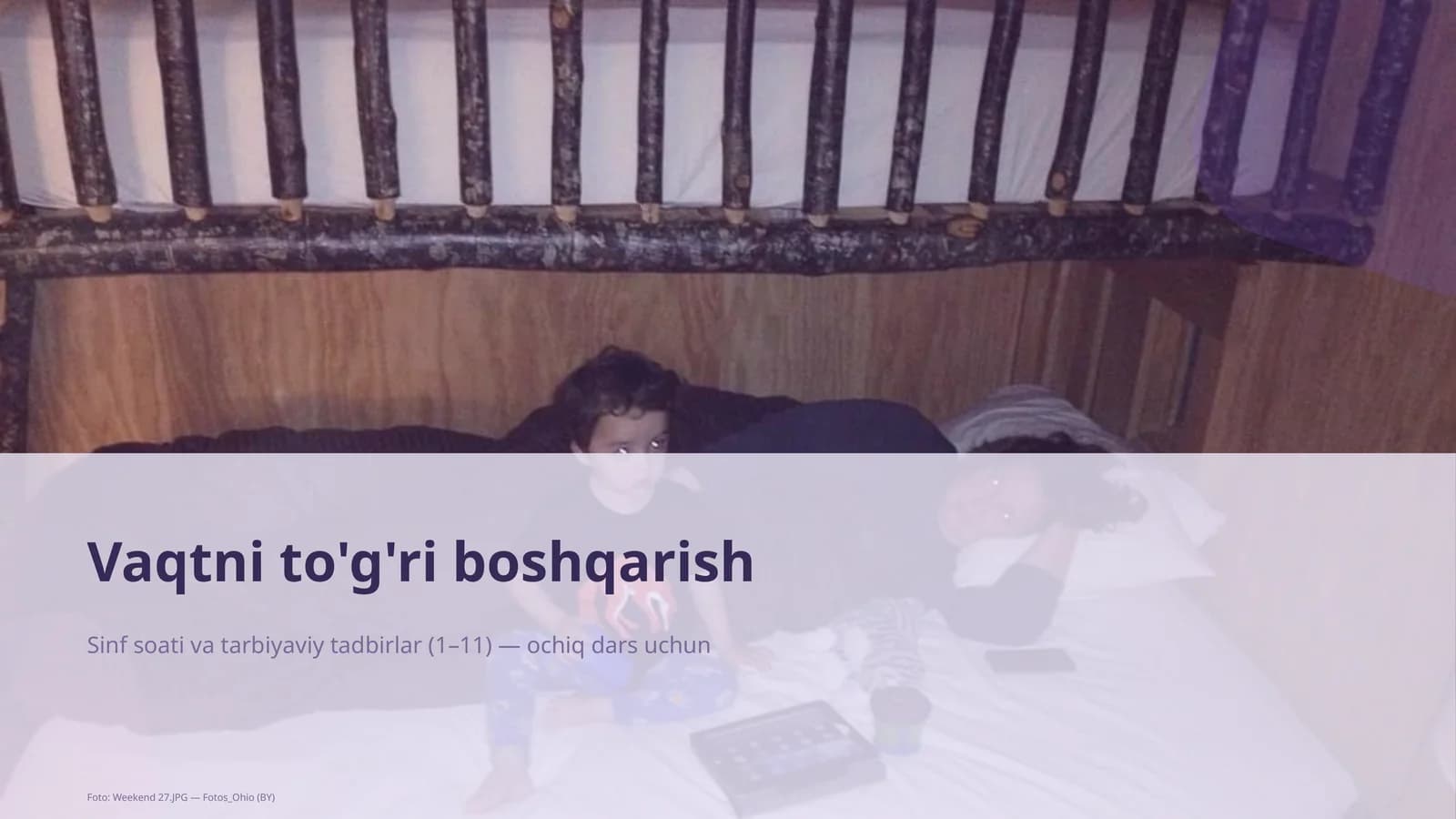 Vaqtni to'g'ri boshqarish
