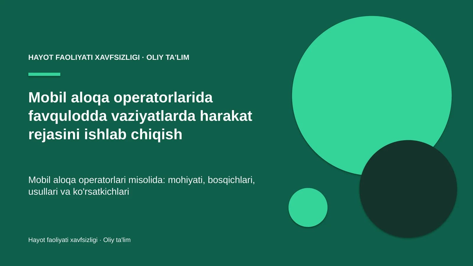 mobil aloqa operatorlarida favqulodda vaziyatlarda harakat rejasini ishlab chiqish 9360