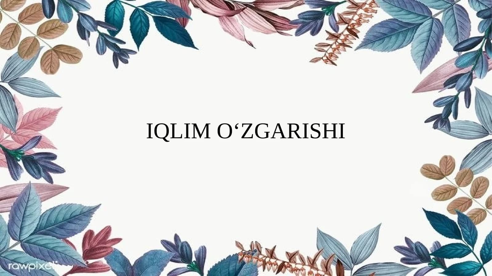 Iqlim O‘zgarishi