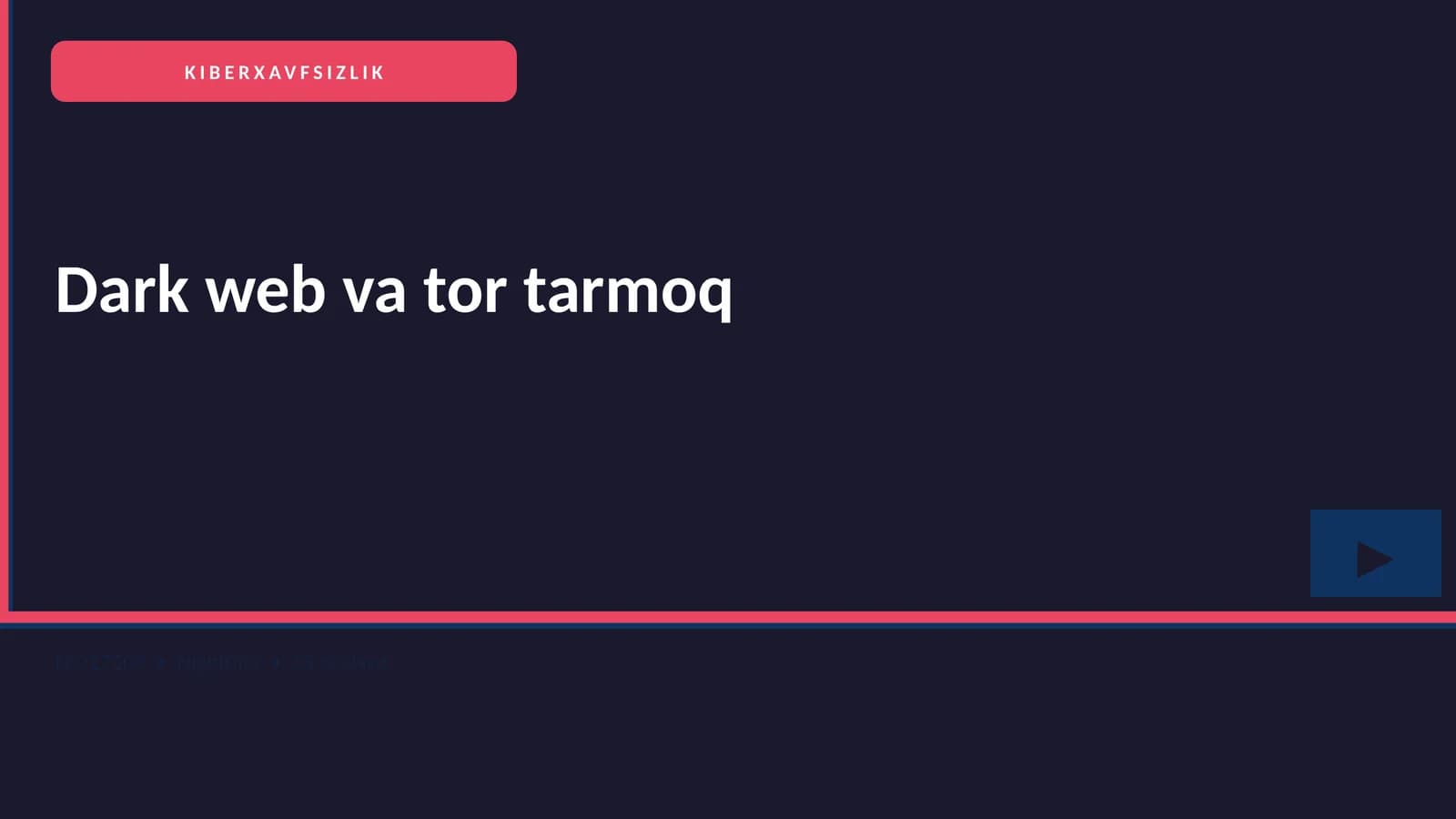KIBERXAVFSIZLIK