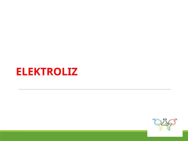 Elektroliz