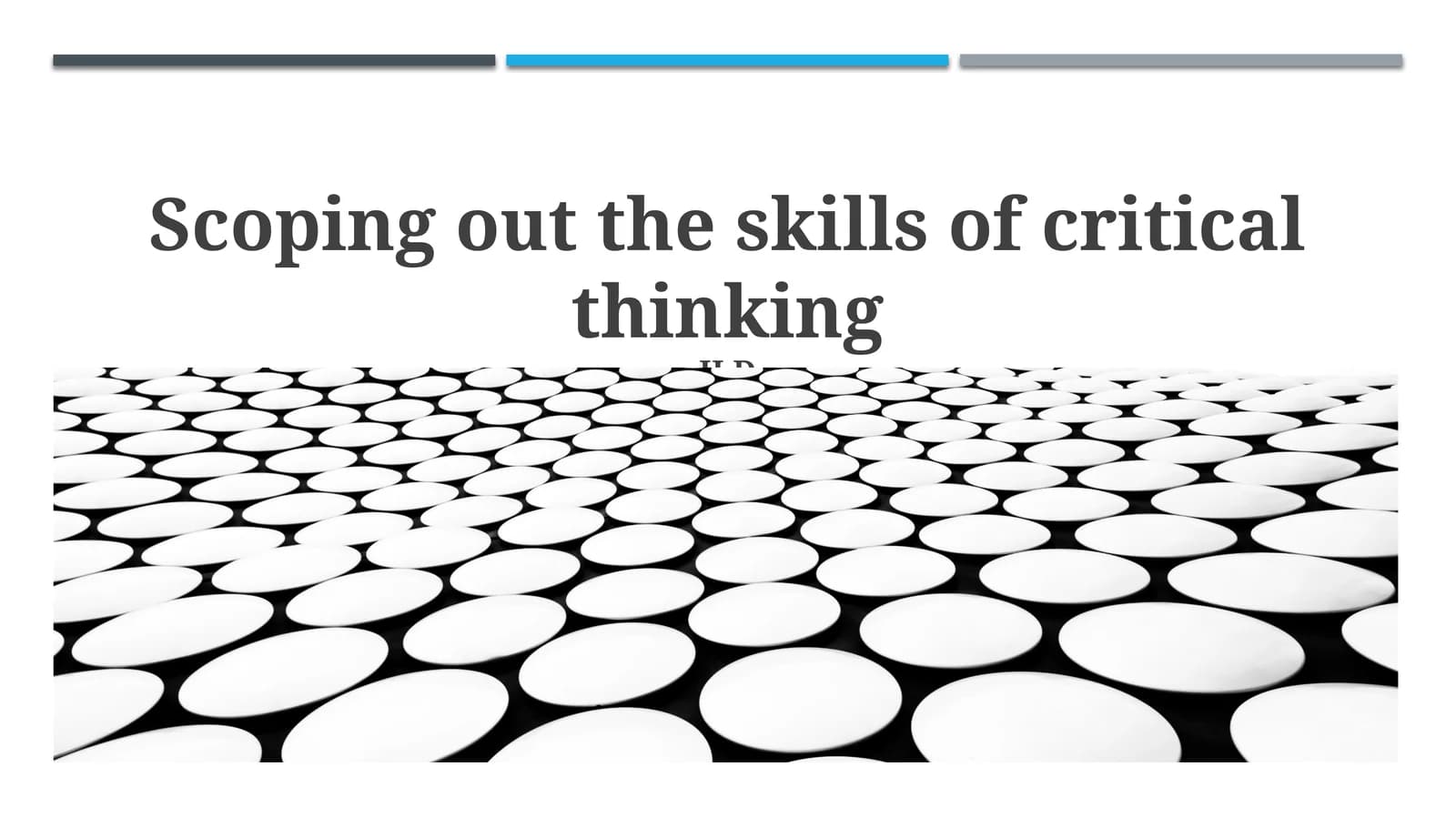 Scoping out the skills of critical thinking