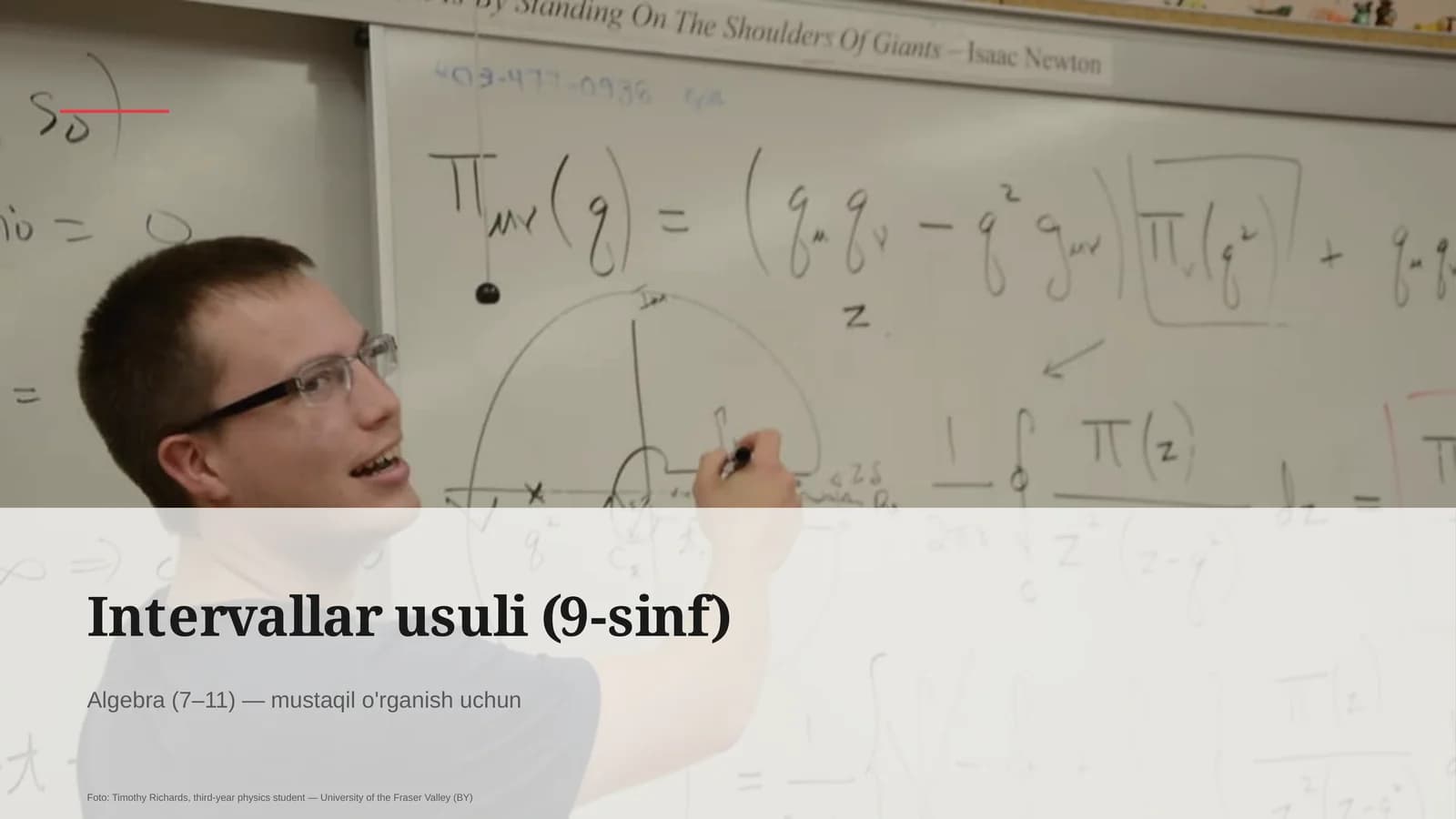 Intervallar usuli (9-sinf)