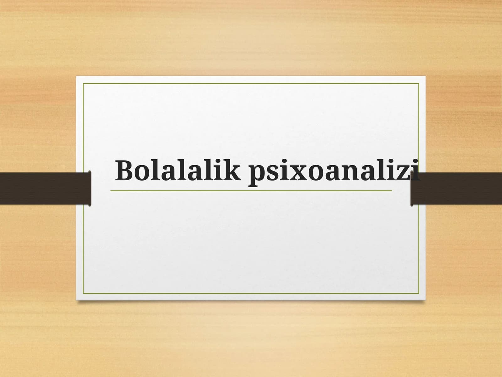 Bolalalikpsixoanalizi