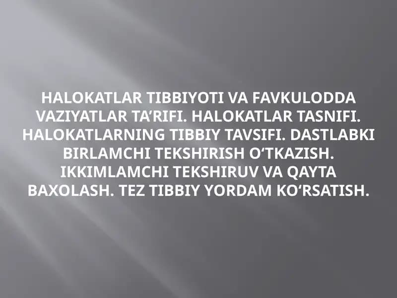 Halokatlartibbiyoti