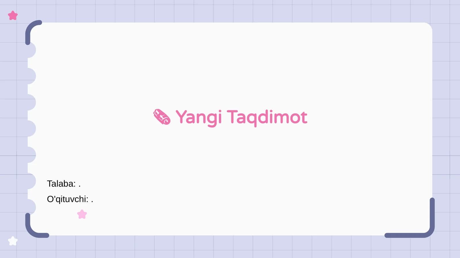 Yangi Taqdimot