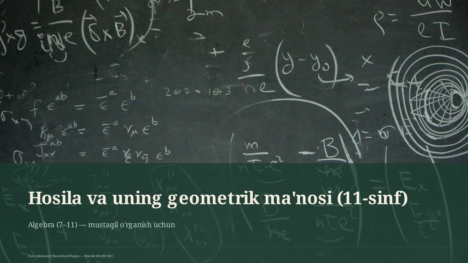 Hosila va uning geometrik ma'nosi (11-sinf)