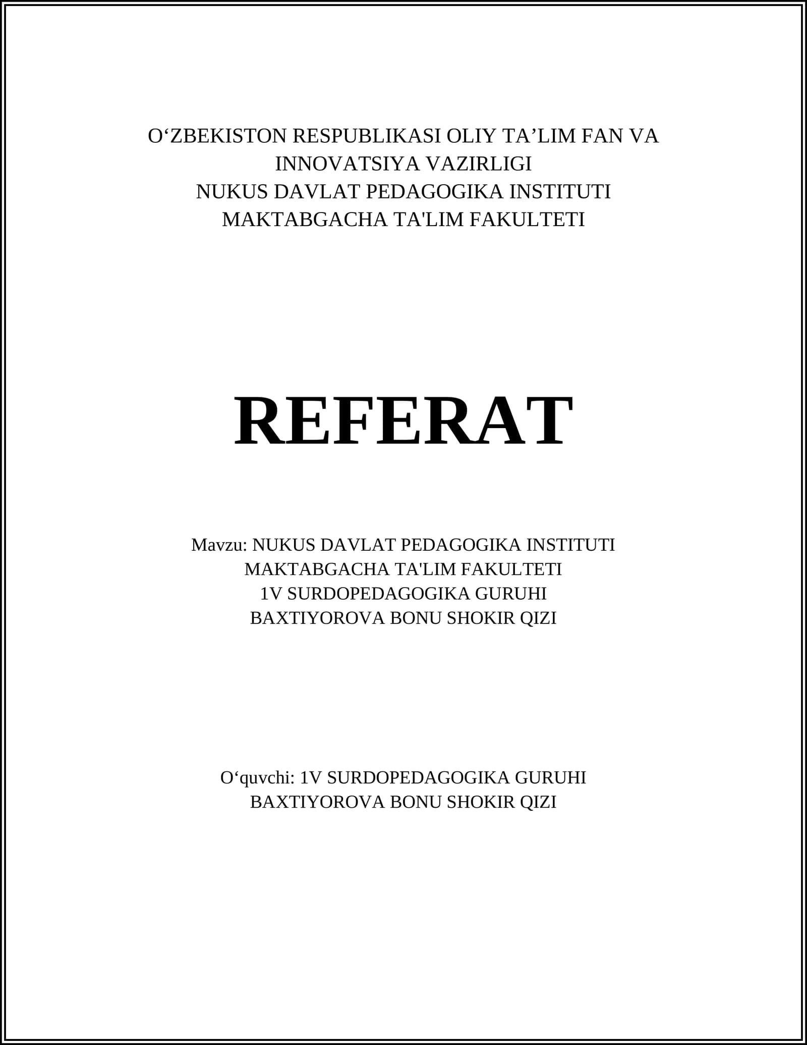 NUKUS DAVLAT PEDAGOGIKA INSTITUTI