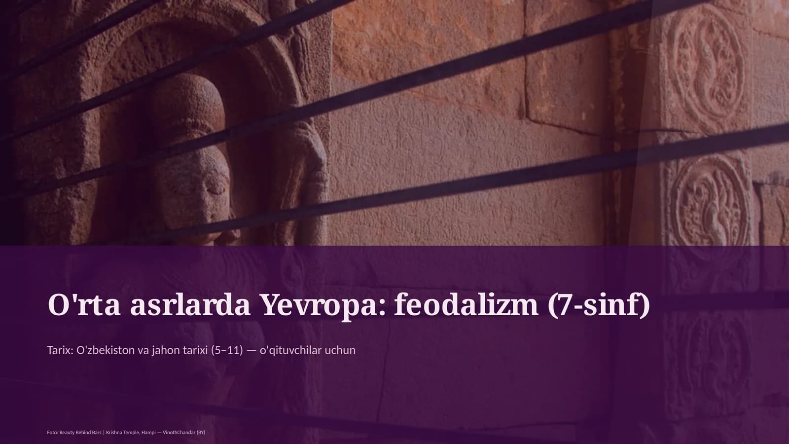 O'rta asrlarda Yevropa: feodalizm (7-sinf)