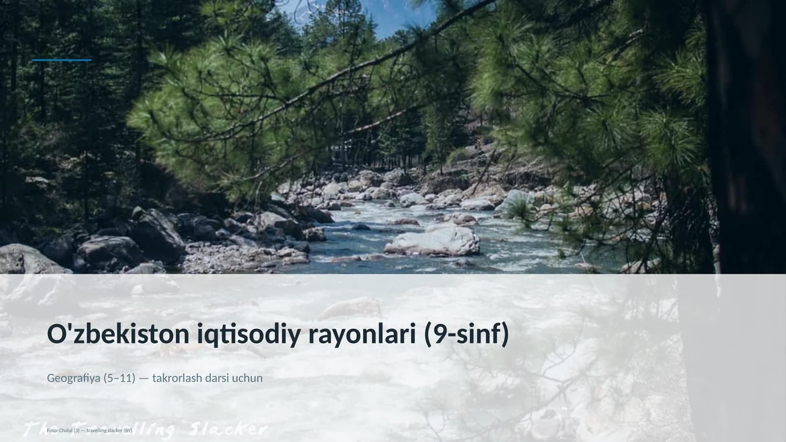 O'zbekiston iqtisodiy rayonlari (9-sinf)