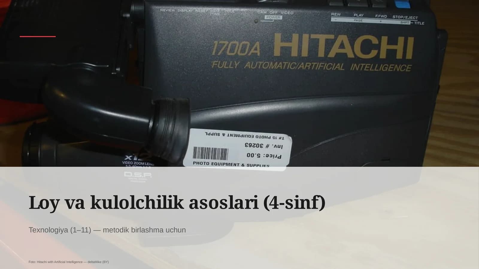 Loy va kulolchilik asoslari (4-sinf)