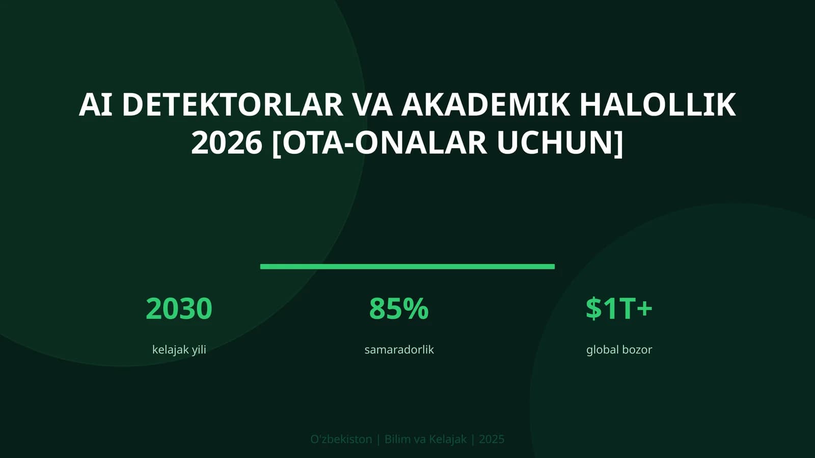 AI detektorlar va akademik halollik 2026 [OTA-ONALAR UCHUN]