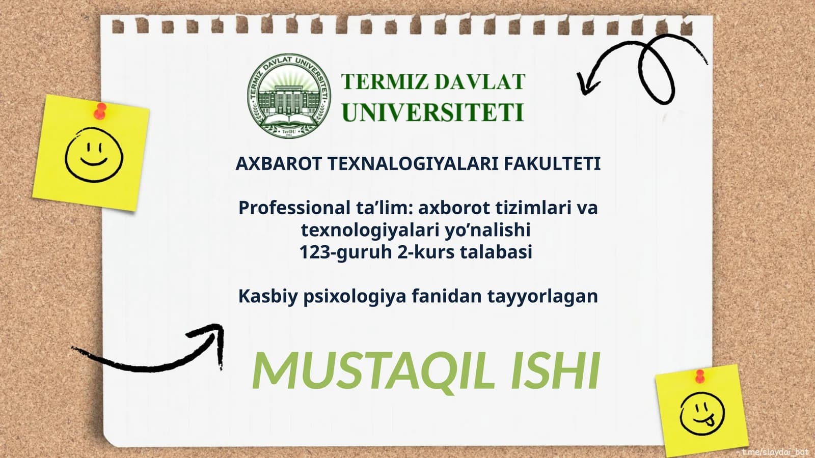 Kasbga yoʻnaltirish uchun oʻquvchilarining qobiliyatini aniqlash