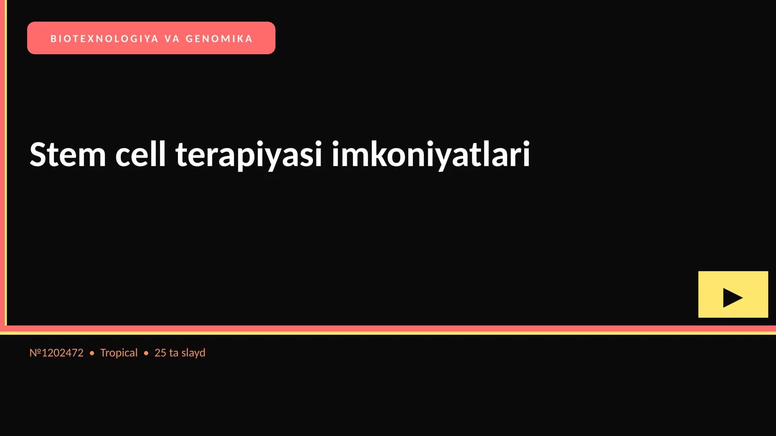 BIOTEXNOLOGIYA VA GENOMIKA