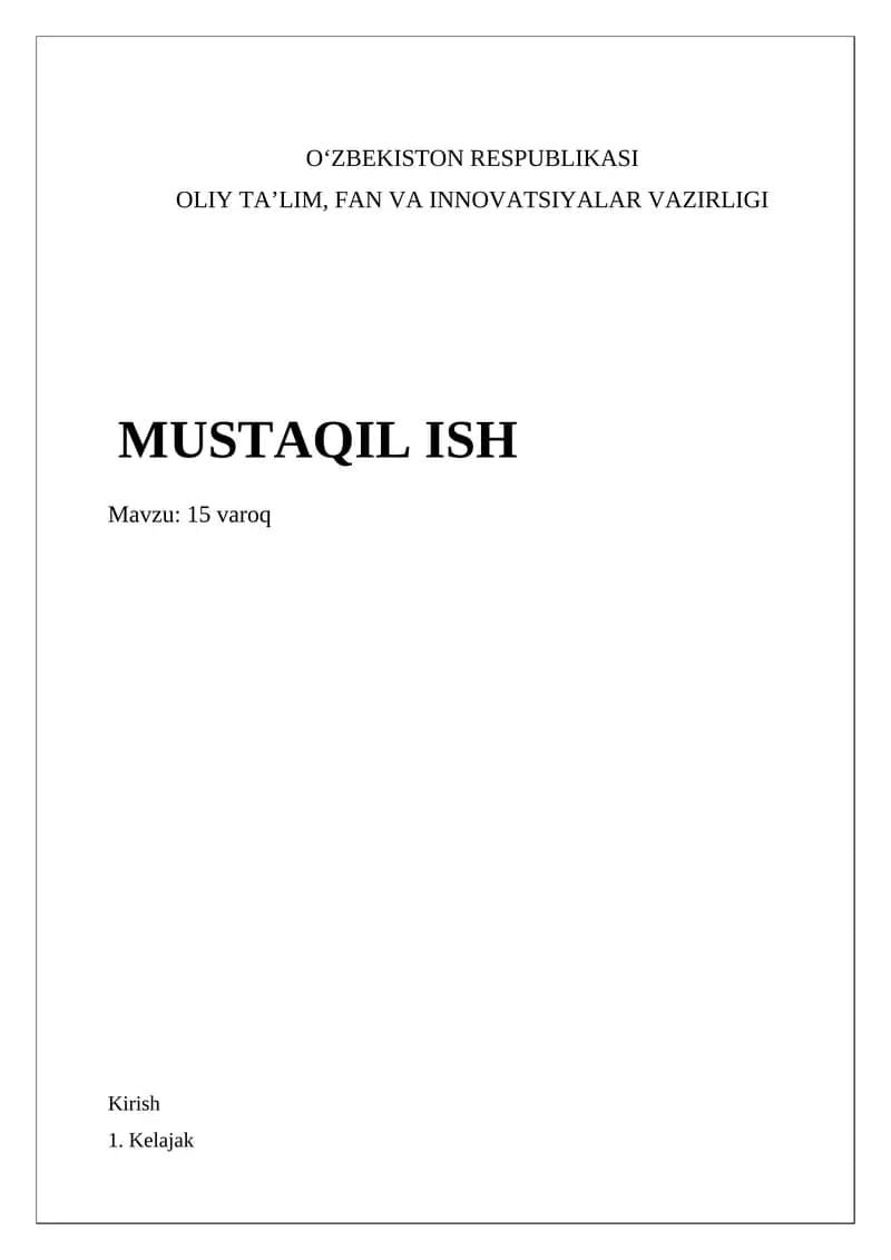 Kirish Marosimlari