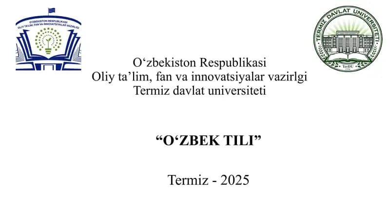 Leksikologiya. Kasb-hunar – inson hayotidagi eng muhim boyliklaridan
