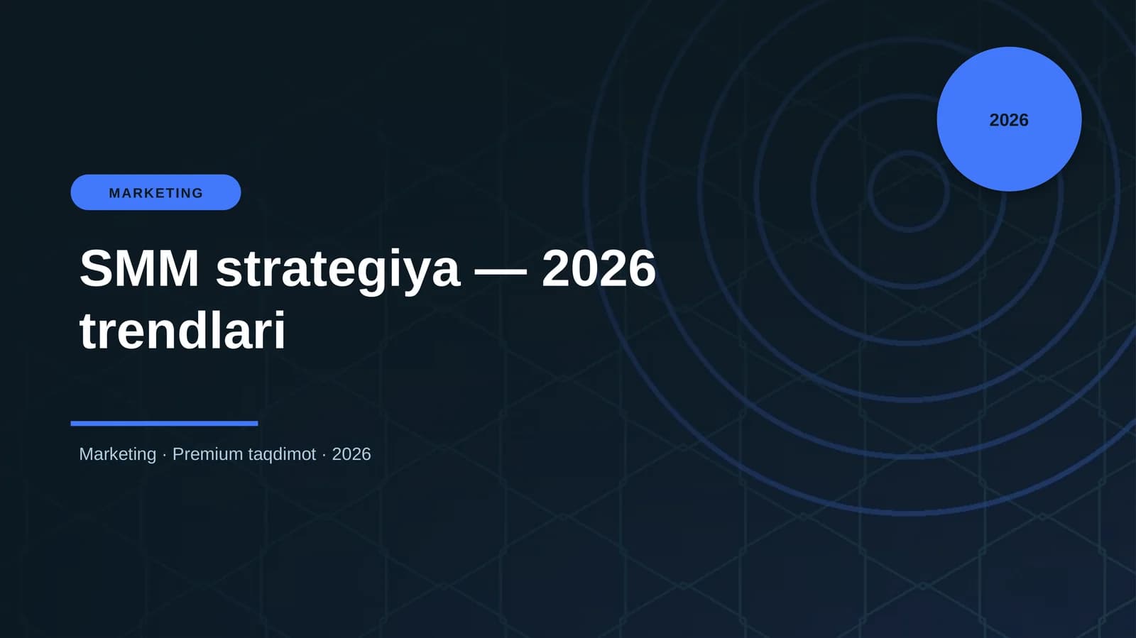 SMM strategiya — 2026 trendlari