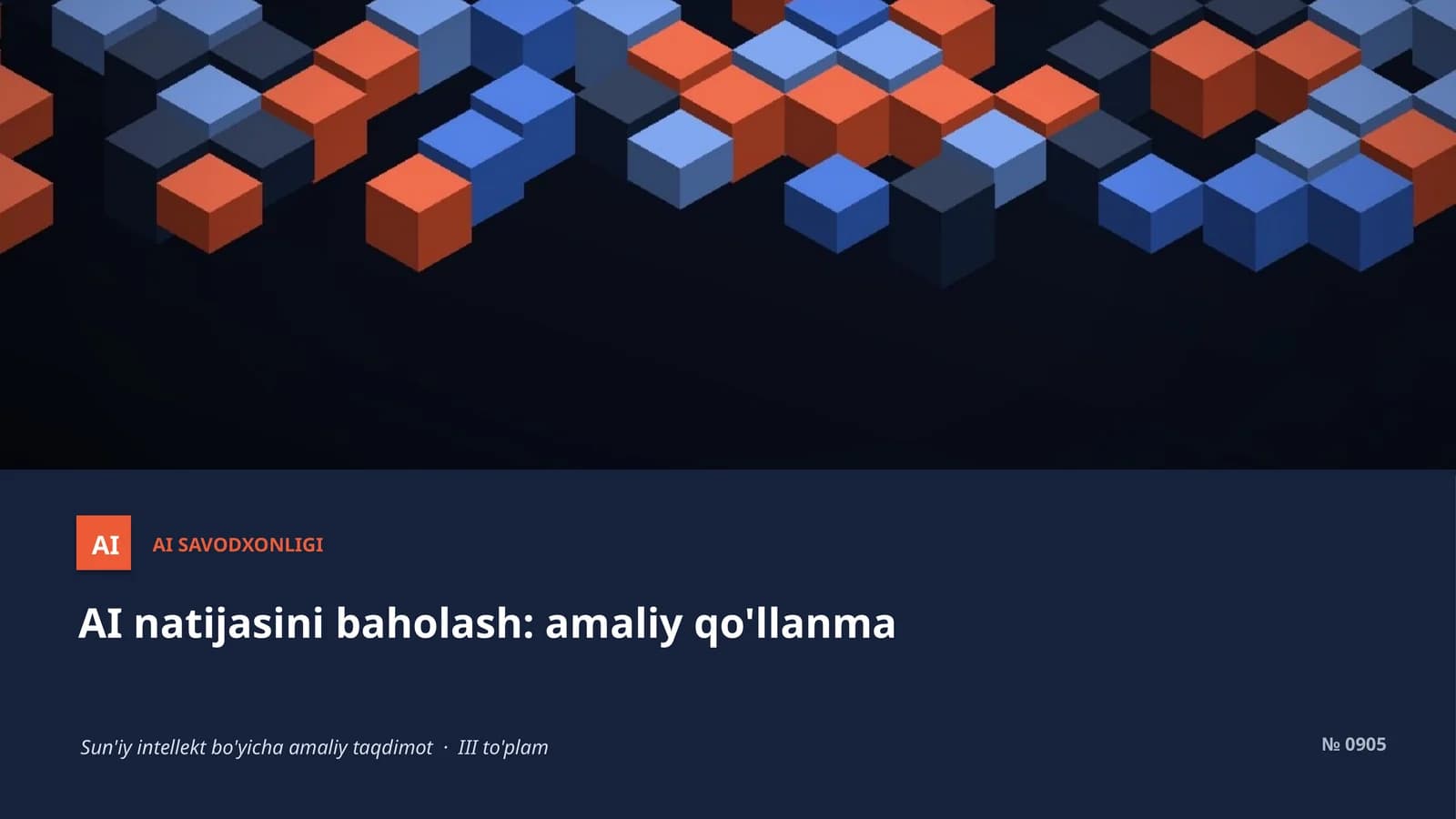 AI SAVODXONLIGI