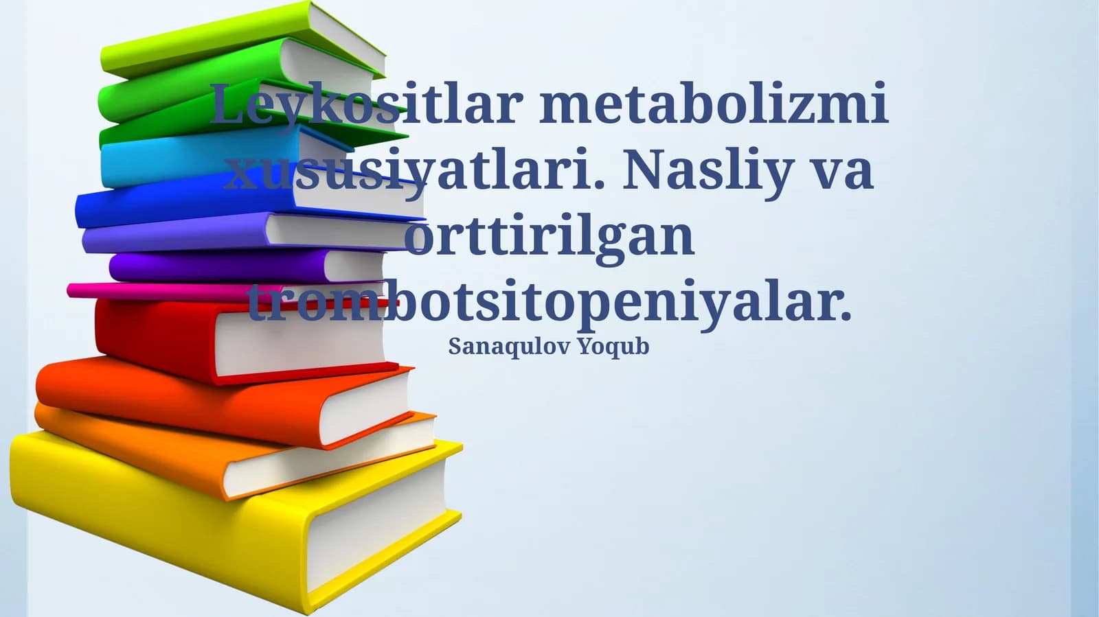 Leykositlar metabolizmi xususiyatlari