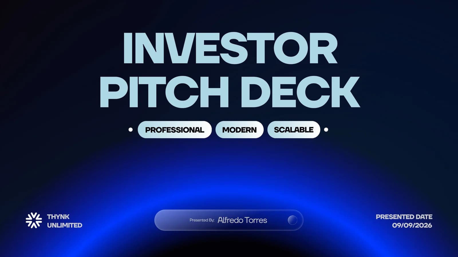 INVESTOR PITCH DECK