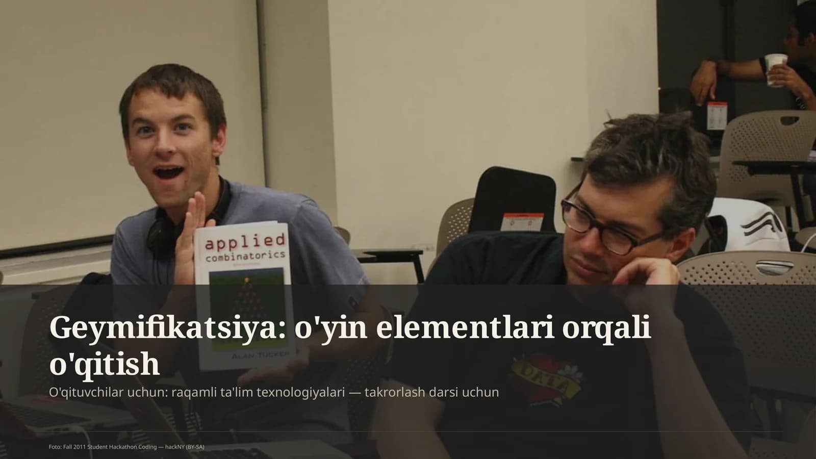 Geymifikatsiya: o'yin elementlari orqali o'qitish