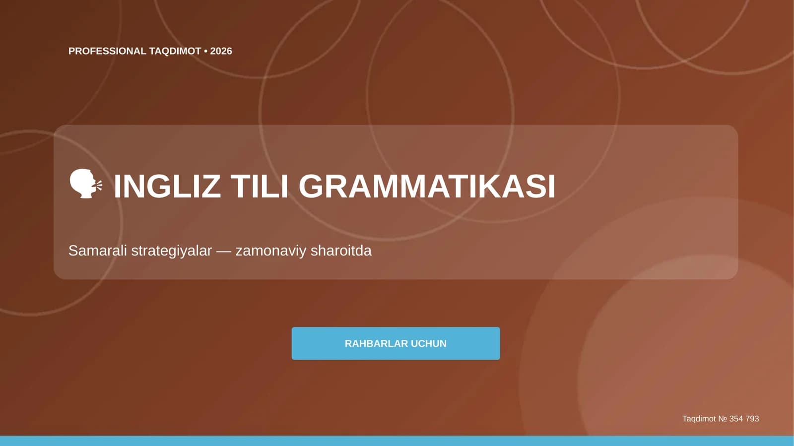 INGLIZ TILI GRAMMATIKASI