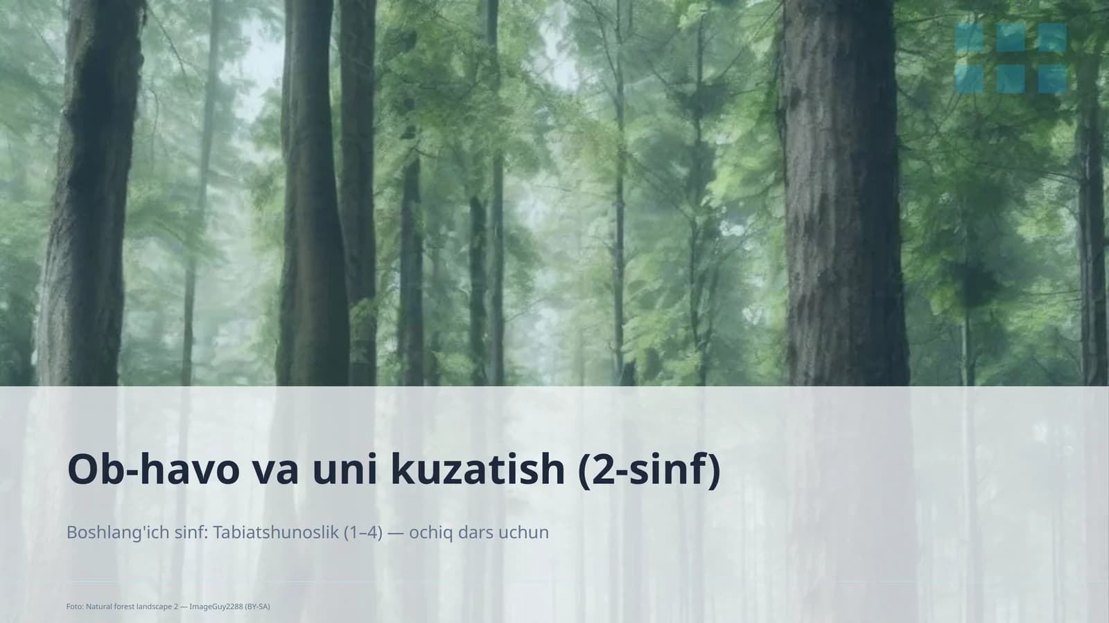Ob-havo va uni kuzatish (2-sinf)