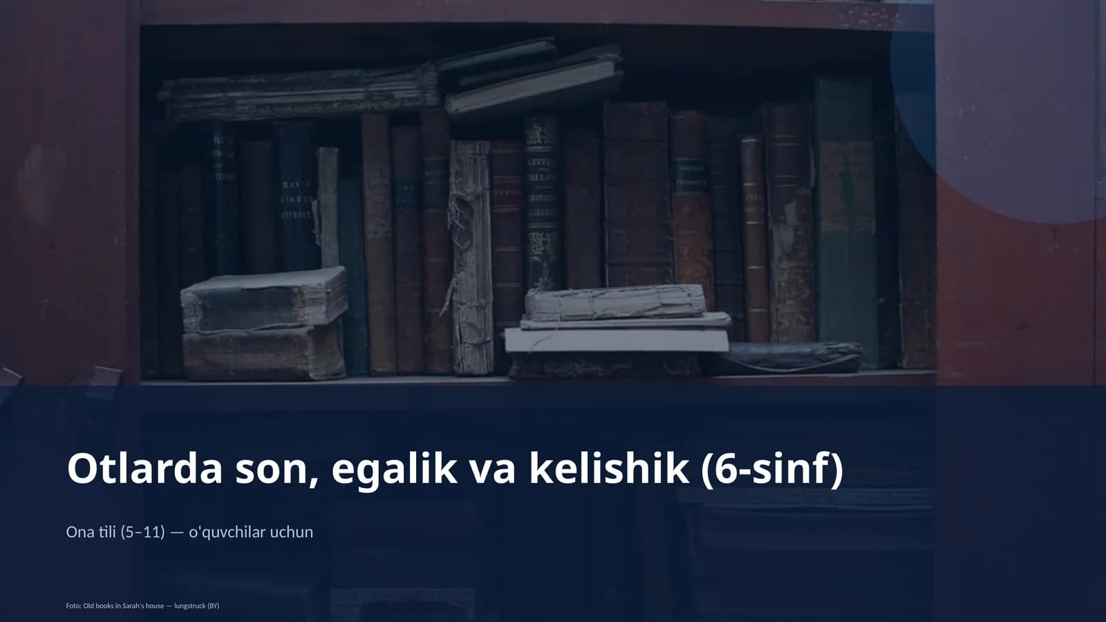 Otlarda son, egalik va kelishik (6-sinf)