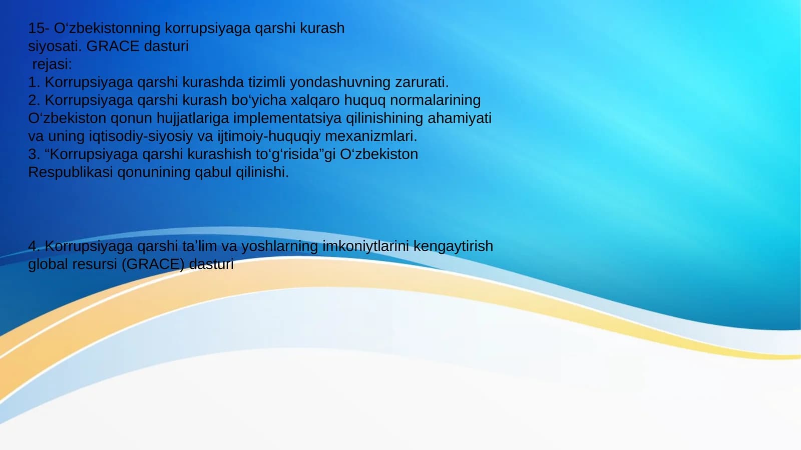 Korrupsiyaga qarshi kurash siyosati