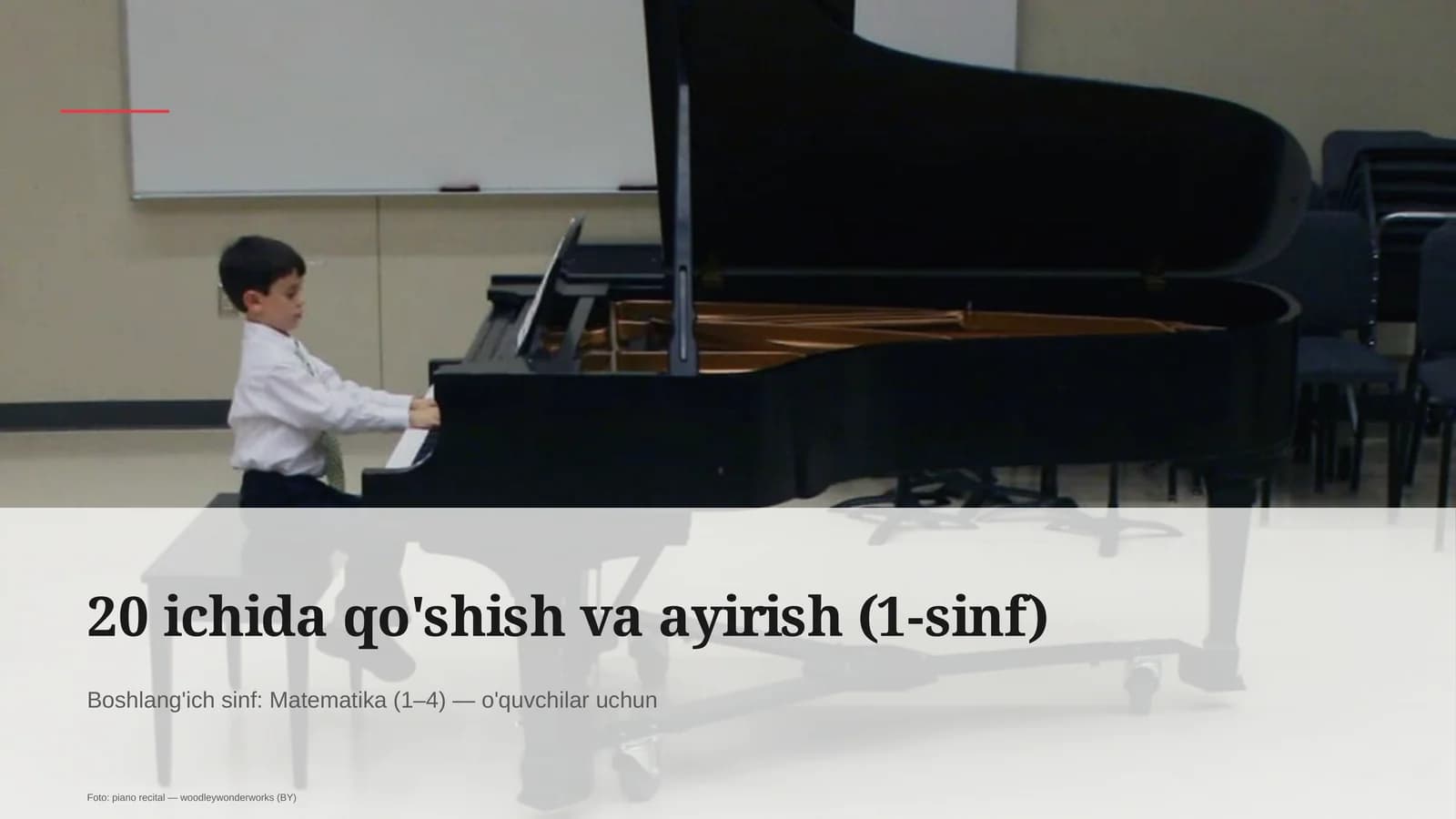 20 ichida qo'shish va ayirish (1-sinf)