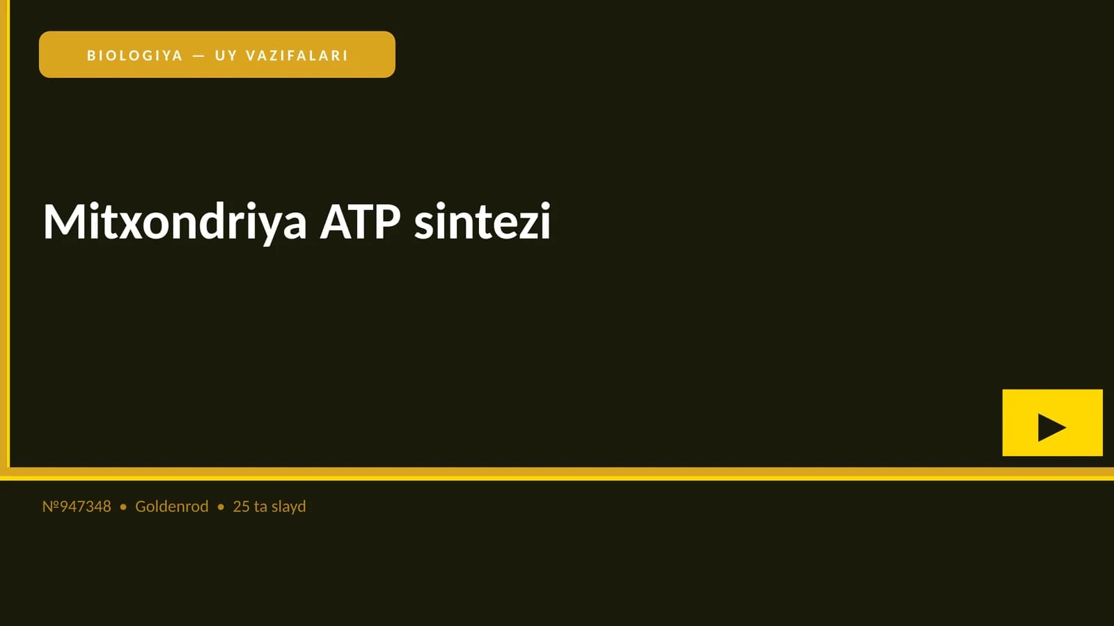 Mitxondriya ATP sintezi