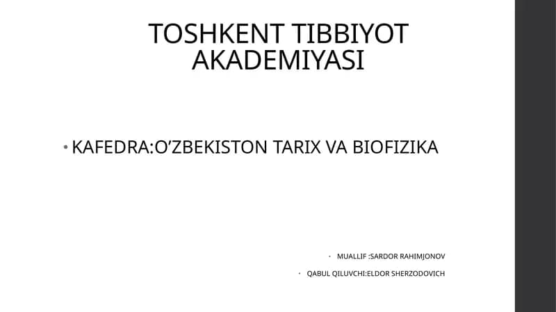 Qishloq xo’jaligi va sanoat sohasidagi o’zgarishlar
