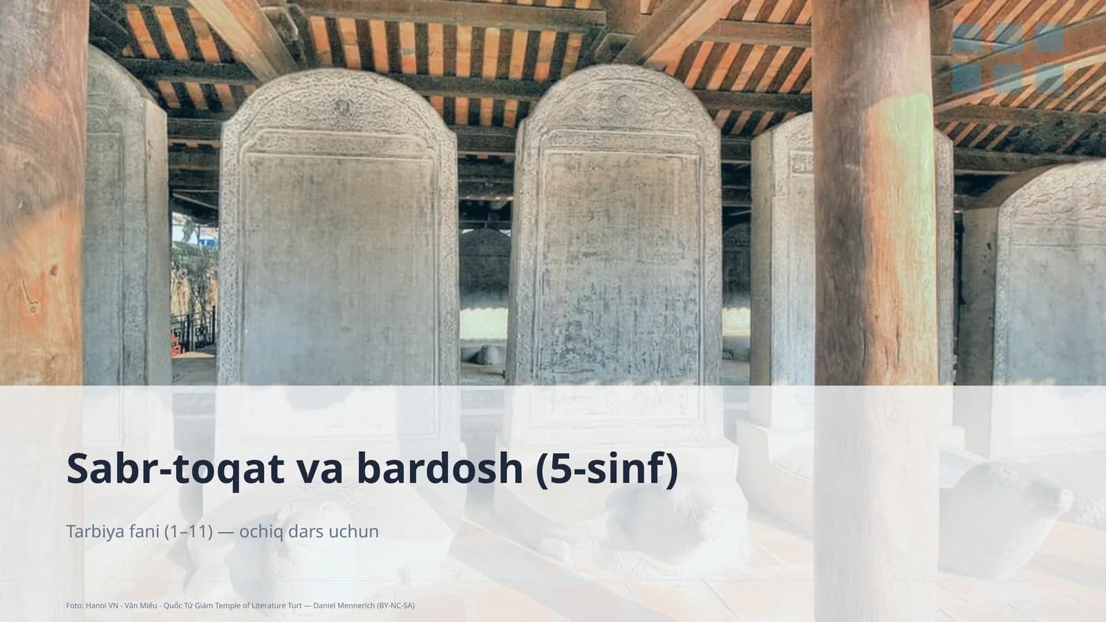 Sabr-toqat va bardosh (5-sinf)