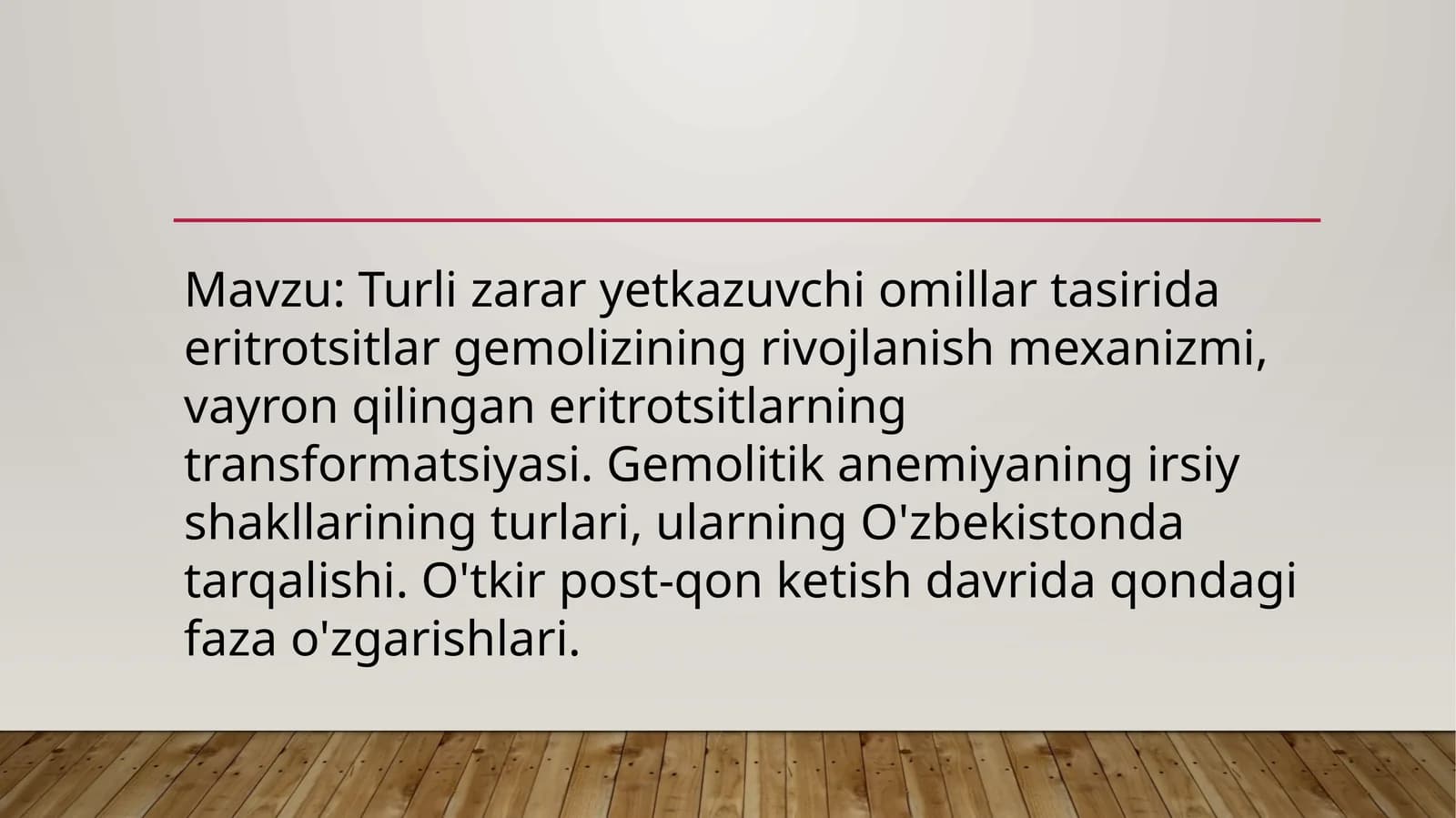 Gemolizni rivojlantirish mexanizmi