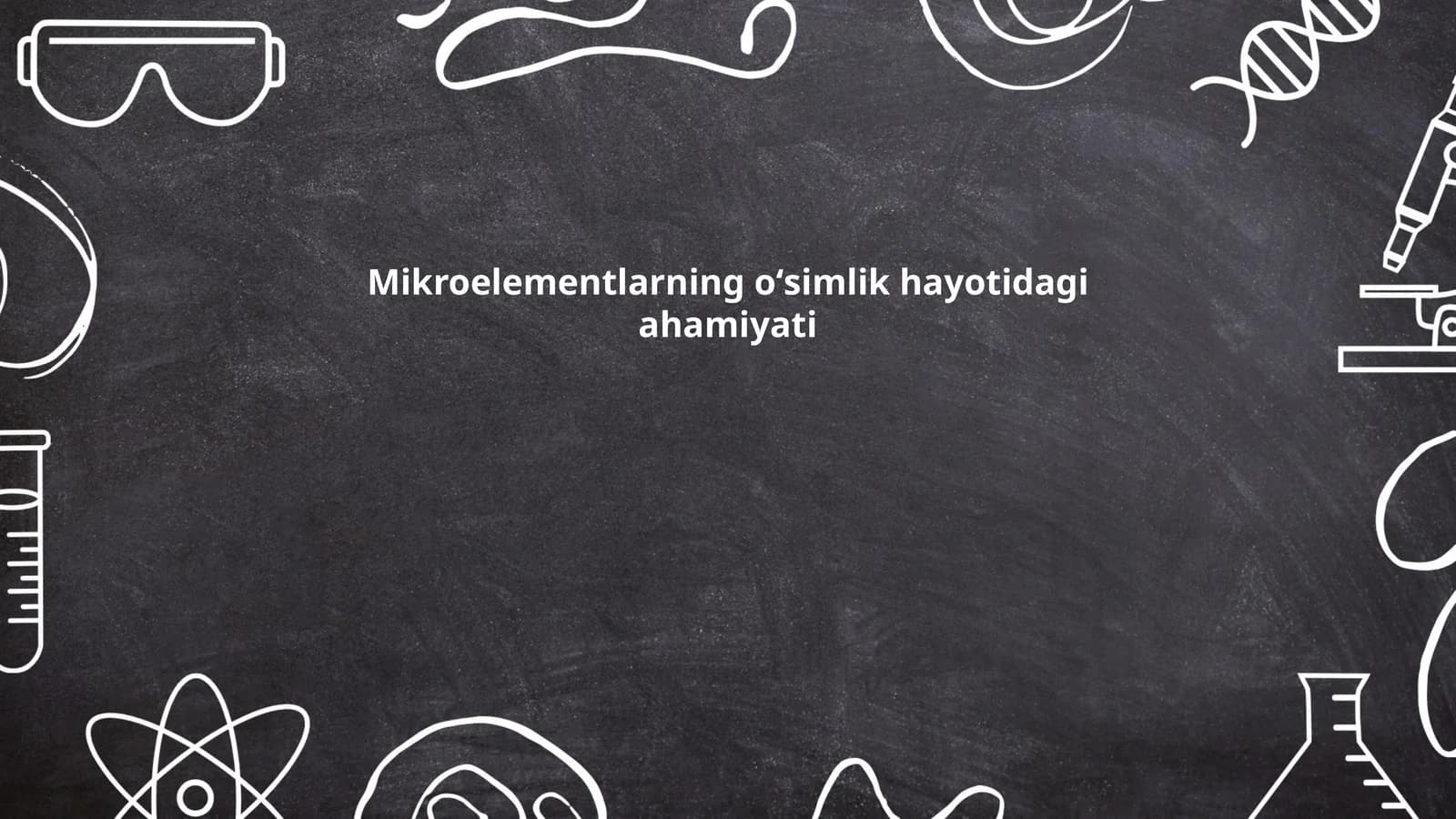 Mikroelementlarning oʻsimlik hayotidagi ahamiyati