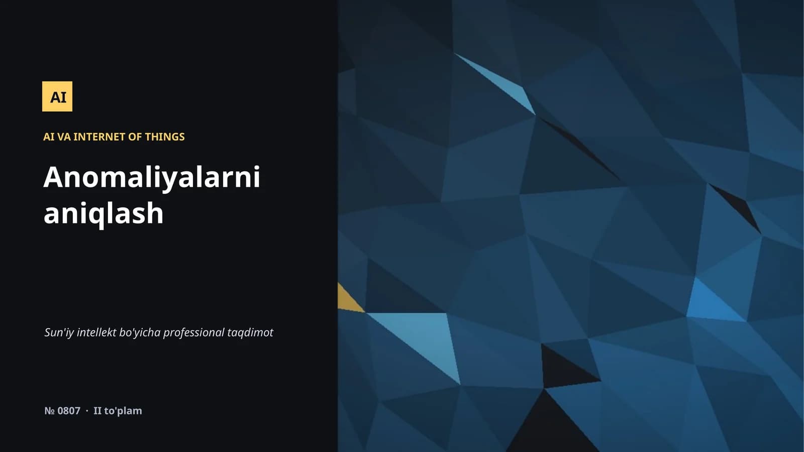 Anomaliyalarni aniqlash