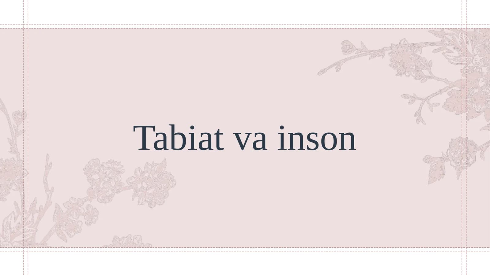 Tabiat va inson