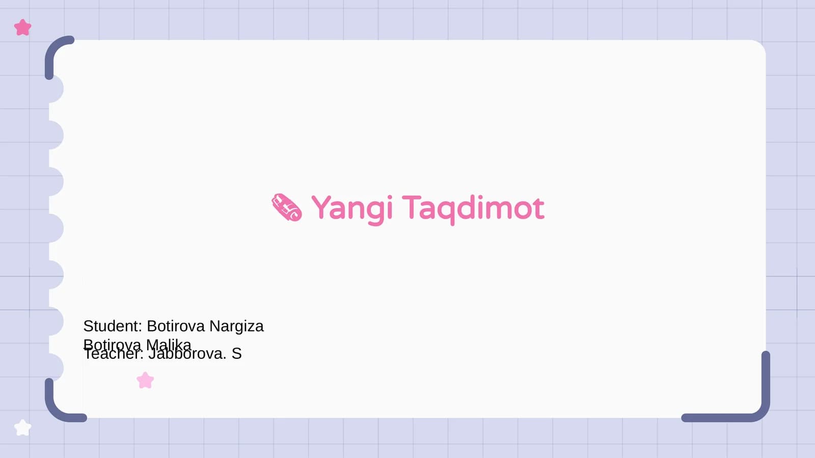 Yangi Taqdimot