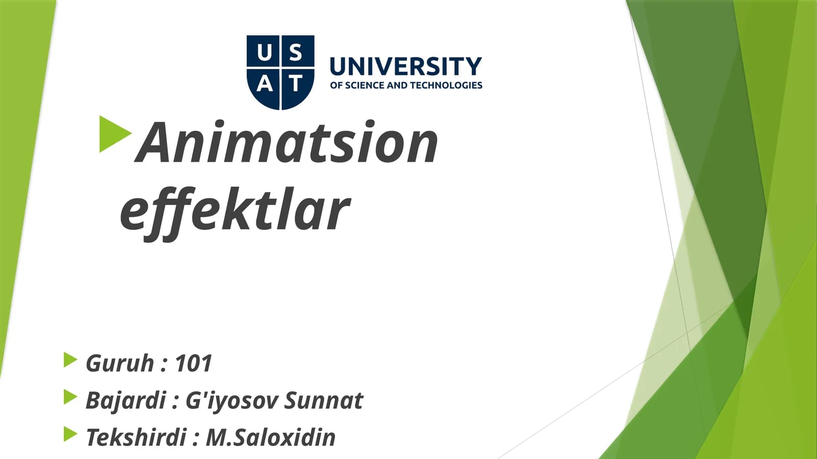 Animatsioneffektlar