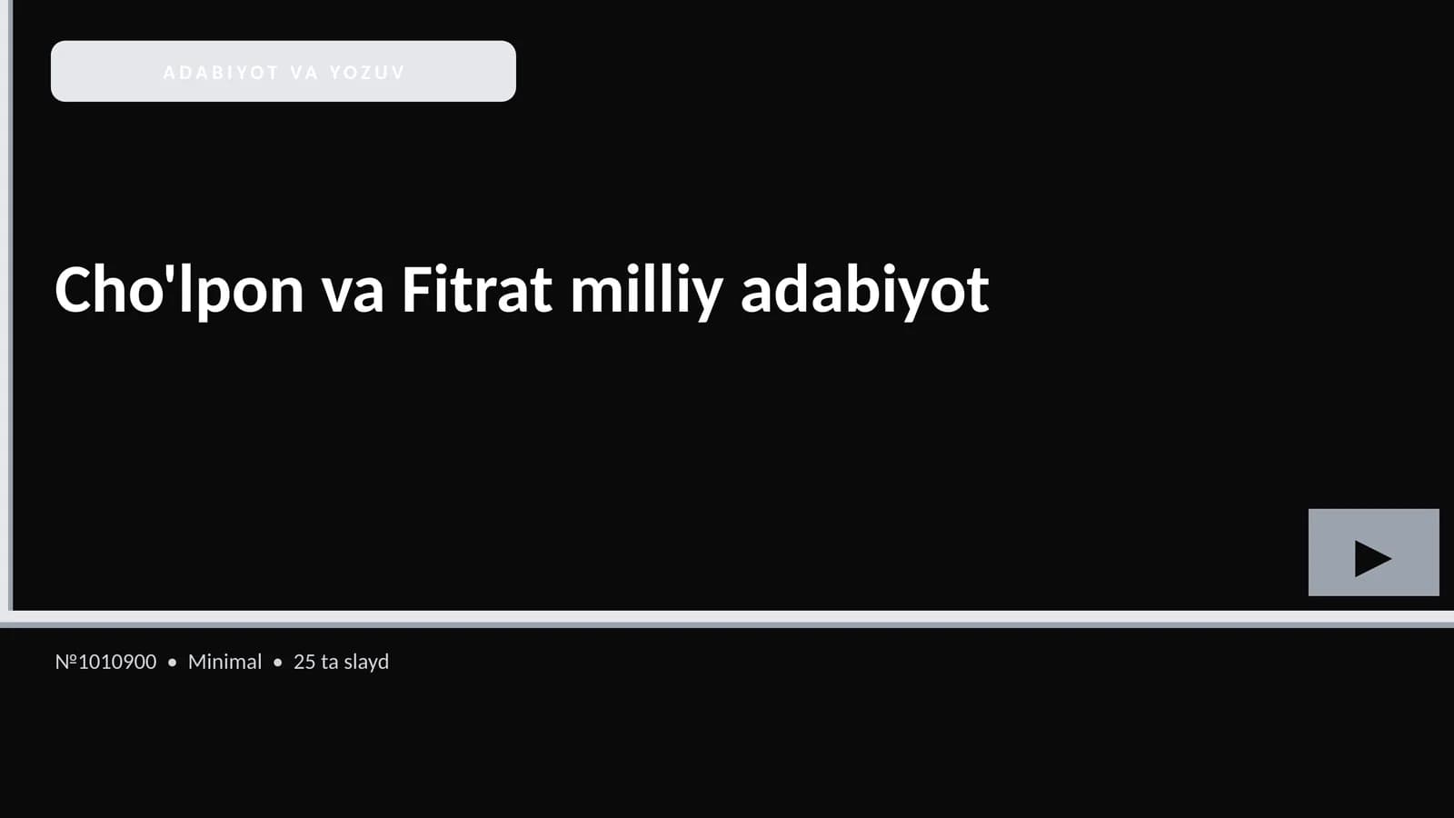 Cho'lpon va Fitrat milliy adabiyot