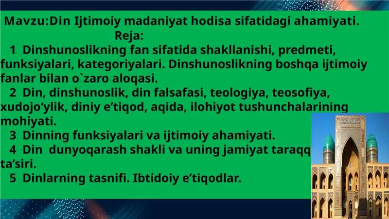 Dinshunoslik