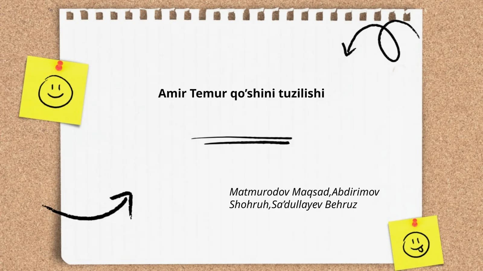 Amir Temur qo’shini tuzilishi