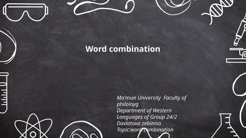 word combination