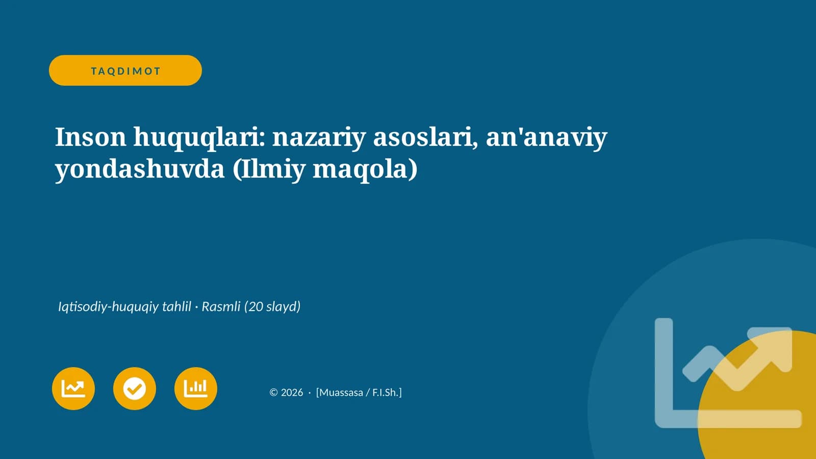Inson huquqlari: nazariy asoslari, an'anaviy yondashuvda (Ilmiy maqola)