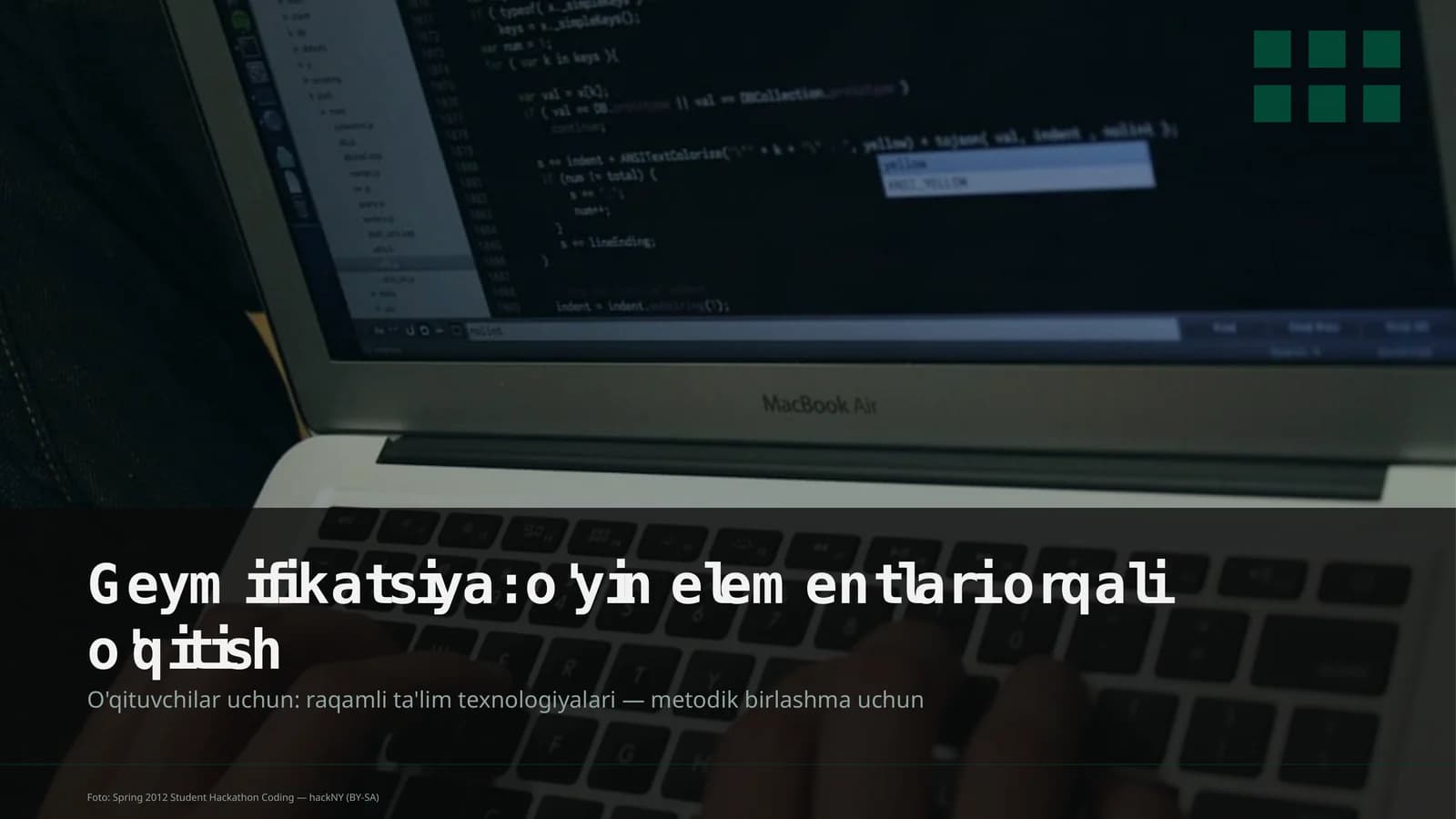 Geymifikatsiya: o'yin elementlari orqali o'qitish