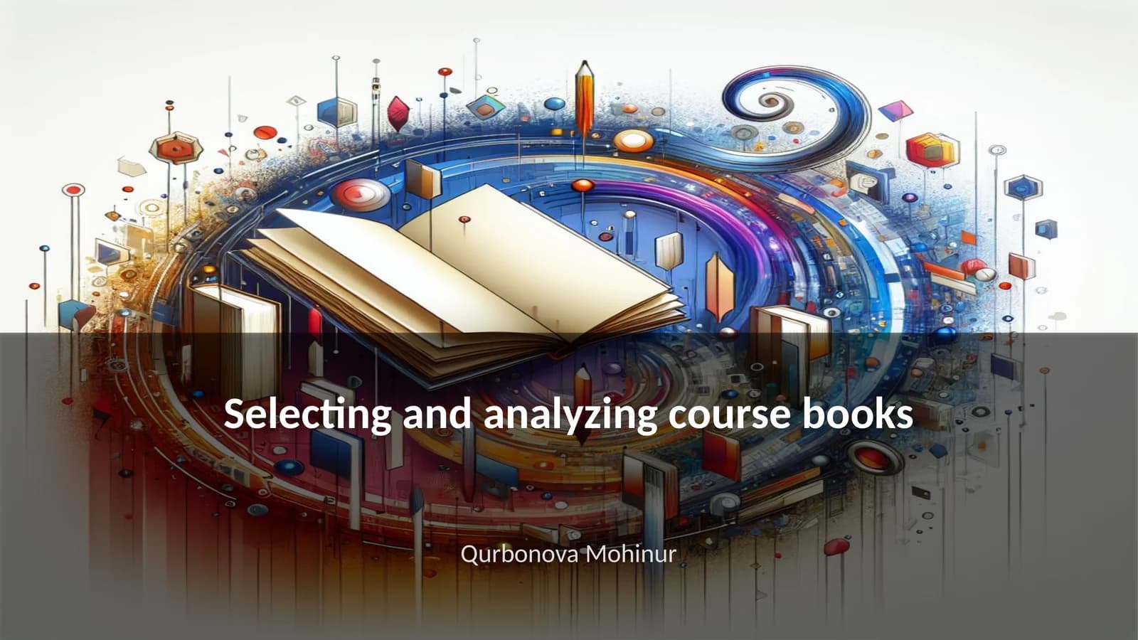 Selecting and analyzing course books
